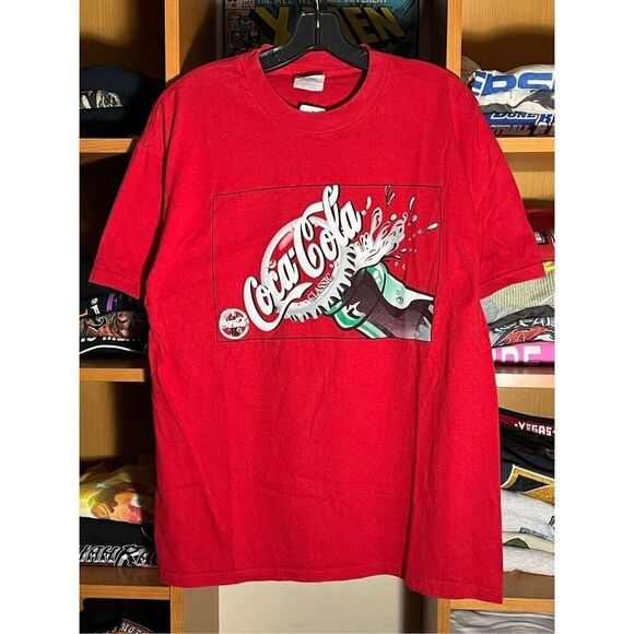 Vintage 90s Coca Cola Soda Promo Tee - Picture 1 of 4